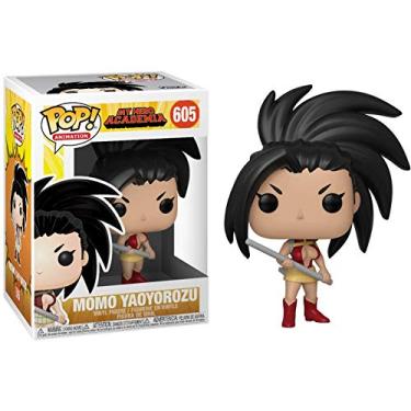 Imagem de Momo Yaoyorozu: Funko POP Boneco de vinil de animação e 1 conjunto de protetores gráficos compatíveis (605 - 42935 - B)