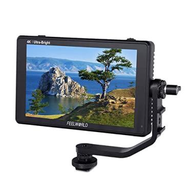 Imagem de FEELWORLD LUT6 6 polegadas ultra brilhante 2600 nits HDR/3D LUT tela sensível ao toque DSLR monitor de campo com forma de onda VectorScope Histograma saída de entrada HDMI 4K