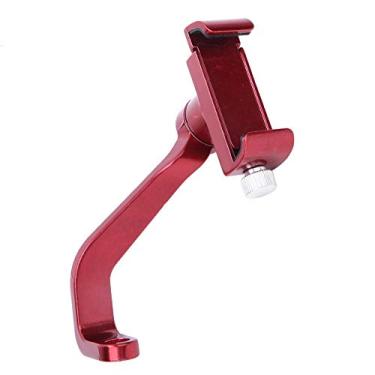 Imagem de Suporte para celular, suporte para telefone de bicicleta, suporte universal para telefone móvel para motocicleta de liga de alumínio suporte para montagem em espelho retrovisor (vermelho)