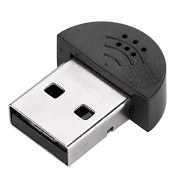 Imagem de PUSOKEI Mini microfone omnidirecional USB para computador, alcance de 2 metros, Plug and Play para laptop, podcasting, jogos, conferências, transmissão ao vivo, microfone de mesa (preto)