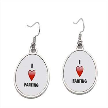 Imagem de Brinco I Love Farting - Brincos com pingente para meninas - Presente de festa de aniversário dos namorados