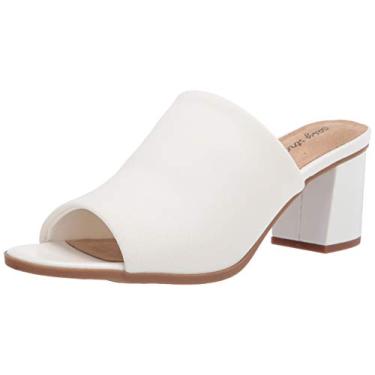 Imagem de Easy Street Mule Feminino, Tecido elástico branco, 6.5 Wide