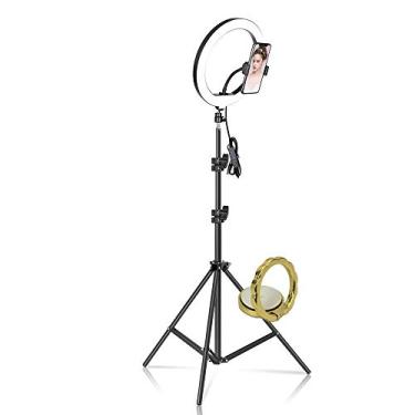 Imagem de Iluminador Ring Light 26 cm USB com tripé 2.10 metros + Suporte Celular CBRN14606