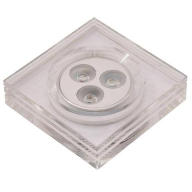 Imagem de Spot de Led de Embutir Glow Quadrado 3x1W Bella Iluminação - caixa com 5 Unidade - Acetinado