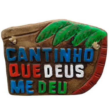 Imagem de Placa de Churrasco Decorativa - Cantinho do Churrasco - Cantinho que Deus Me Deu