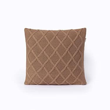 Imagem de Capa de Almofada Trico 45x45cm Decorativa Tricot Paris