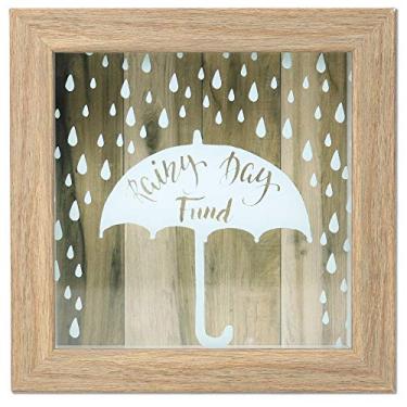 Imagem de Lawrence Frames Caixa sombreada Rainy Day Fund, 20 x 20 cm, marrom