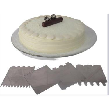 Imagem de Espátula Inox Para Decoração Bolo 8 Modelos Confeitaria