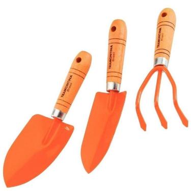 Imagem de Conjunto para Jardinagem com Pazinhas e Ancinho 78102/801 TRAMONTINA