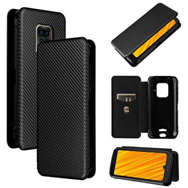 Imagem de For S59 / S59 Pro Carbon Fiber Texture Horizontal Flip TPU + PC + PU Leather Case with Card Slot