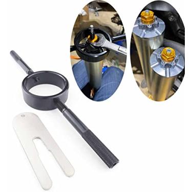 Imagem de O kit de ferramentas de compressão de mola de garfo universal para motocicleta funciona com a maioria dos garfos de ré para baixo, feitos de alumínio de grau de aeronave 6061