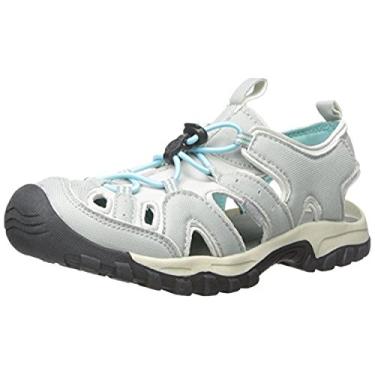 Imagem de Sandália infantil atlética de verão Burke II Northside com bolsa impermeável e seca, Gray/Aqua, 12 Little Kid