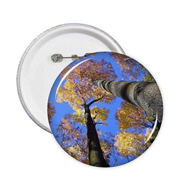 Imagem de Broche de cenário de natureza com folhas vermelhas para decoração de 5 peças