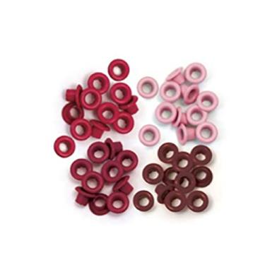 Imagem de Ilhós Padrão Tons de Vermelho Para Ferramenta Crop-A-Dile We R - 60 Peças