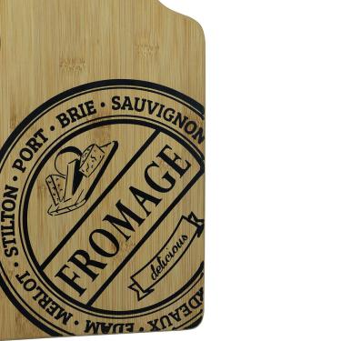 Imagem de Tábua para Queijo Dynasty com Cortador de Aço Inox - 35 cm