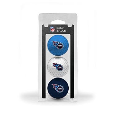 Imagem de Team Golf Bolas de Golfe NFL Tennessee Titans, Pacote com 3 Bolas de Golfe Tamanho Regulamentar, Impressão Colorida Durável do Time
