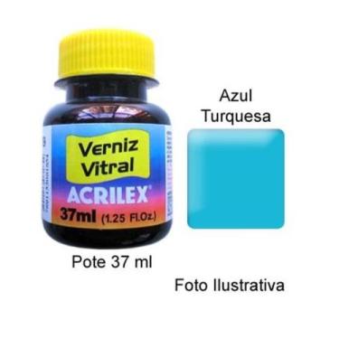 Imagem de Verniz Vitral 501 Azul Turqueza 37ml Acrilex