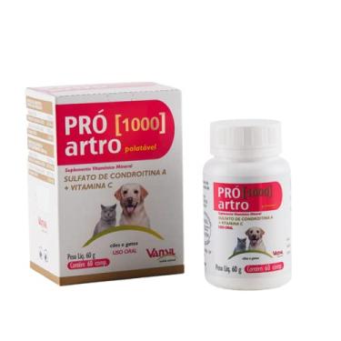 Imagem de Suplemento Vitamínico Mineral Vansil Pró artro 1000 Palatável para Cães e Gatos - 30 Comprimidos
