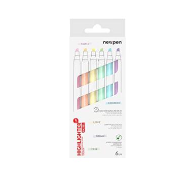 Imagem de Marca-Texto, Office, Pastel, Newpen, 6 Cores