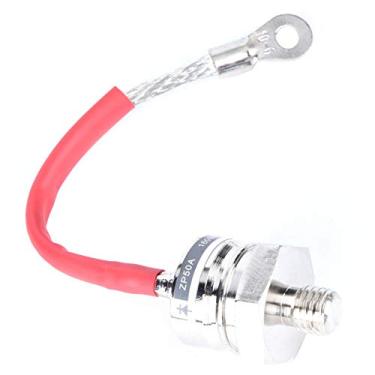 Imagem de Diodos ZP50A, diodos eletrônicos, diodo retificador, rosca macho de 12 mm para acessórios eletrônicos de diodo retificador de parafuso prisioneiro de alta potência Boa compatibilidade