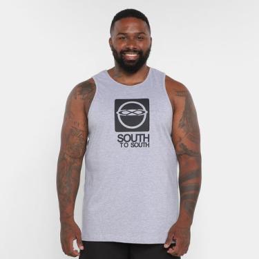 Imagem de Regata South To South Logo V Plus Size Masculina