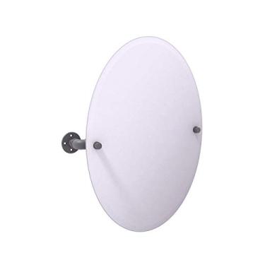 Imagem de Allied Brass P-350-TM91-GYM Pipeline Collection Espelho de parede oval sem moldura Cinza fosco