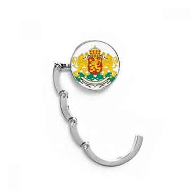 Imagem de Gancho de mesa com emblema Nacional Sofia Bulgaria com gancho decorativo e fecho dobrável