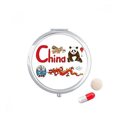 Imagem de Caixa de comprimidos com padrão de ponto de referência da China National Symbol