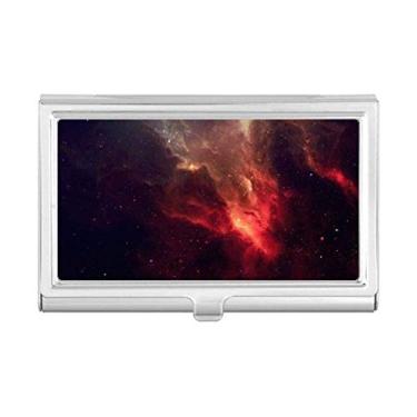 Imagem de Carteira de bolso com estampa de ilustração do universo da nebulosa vermelha brilhante