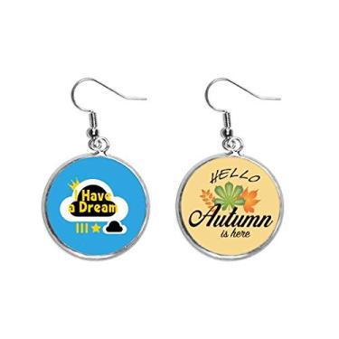 Imagem de Brinco preto Freedom Iquality Dream Ear Pendente Folha Outono Brinco Joias