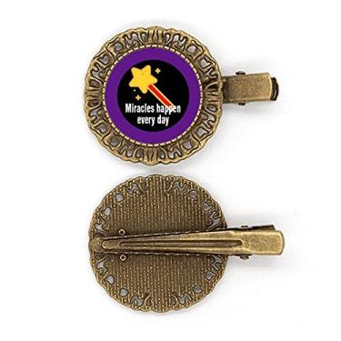 Imagem de Miracles Happen Every Day Broche de cabelo com presilha de cabelo