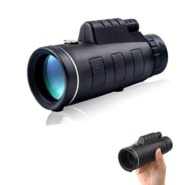 Imagem de Telescópio monocular 40x60 HD de alta potência com tripé para adultos Crianças observação de pássaros para acampamento Caminhada Passeio turístico Preto à prova d'água