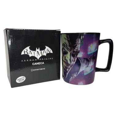 Imagem de Caneca Coringa Arkham Origins Porcelana 500ml Oficial DC