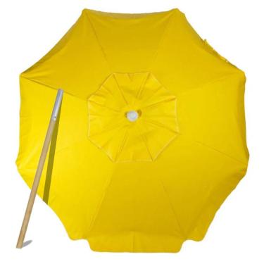 Imagem de Guarda Sol Grande Reforçado Praia Pesca 2mt Haste Em Madeira