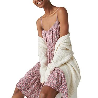 Imagem de Lucky Brand Minivestido floral feminino em camadas, Marrom multi, G