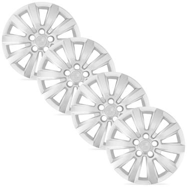 Imagem de Jogo 4 Calota Original Prata Fox Polo Aro 14 Grid