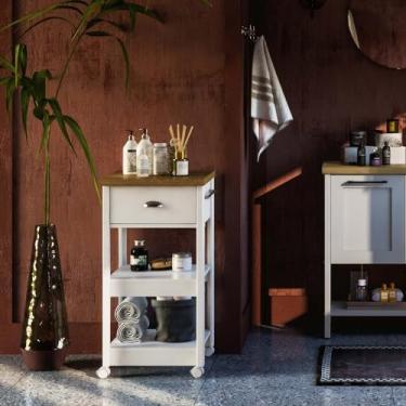 Imagem de Gabinete Banheiro Ditália Ba-130 cor:branco