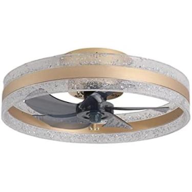 Imagem de Lustres, Ventilador De Teto Moderno Para Quarto Com LED Remoto Ventilador De Teto Mudo Regulável Com Temporizador De Luz 6 Velocidades Ventilador De Teto Invisível Luz Para Sala De Estar Silencios