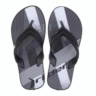 Imagem de Chinelo Rider Strike Graphics Masculino 11074 - Preto/Branco