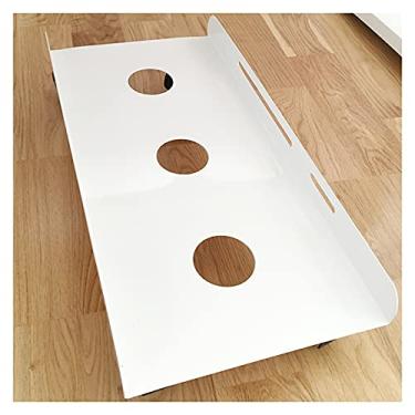 Imagem de Suporte de CPU Suporte grande móvel Suporte de PC Mainframe, carrinho de CPU com rodas de rodízio de bloqueio Adequado para a maioria dos PCs, prateleira de proteção de capa de CPU Suporte de torre de PC (Cor: Dourado, Tamanho: L)