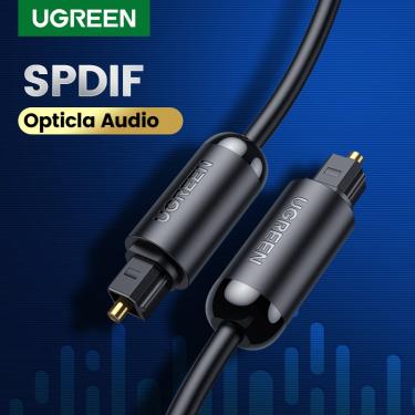 Imagem de UGREEN Cabo de Áudio Digital Óptico Toslink 1m 3m SPDIF Coaxial Cable para Cabo De Fibra