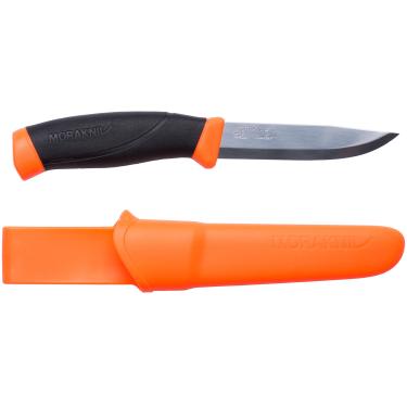 Imagem de Morakniv Companion Faca resistente com lâmina de aço inoxidável, 10,4 cm, laranja