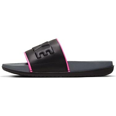 Imagem de Nike Women's Offcourt Slide Sandals (8, Black/Metallic Gold/University Red)