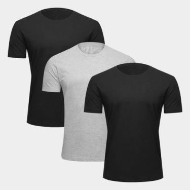 Imagem de Kit Camiseta Costão Básica 3 Peças Masculino - Básicos