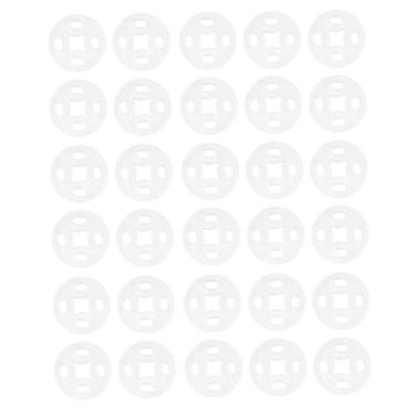 Imagem de TOPPERFUN 100 Unidades Botões De Costura Snaps Invisíveis Botões Para Roupas Enfeite De Botões De Couro Limpar Botões Transparentes Para Costura Branco Casaco Clipes De Costura