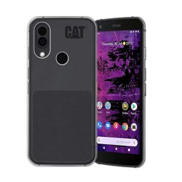 Imagem de AWEICASE Capa para CAT S62 Pro, capa protetora de corpo inteiro à prova de choque à prova de choque (transparente)
