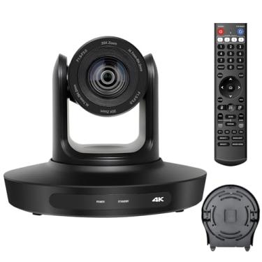 Imagem de HCSTVCON Câmera PTZ 4K HDMI Zoom óptico 20x com saídas de transmissão IP USB3.0/HDMI/LAN, para vMix OBS YouTube, videoconferência, serviço à igreja, eventos de transmissão (Envios do Brasil）