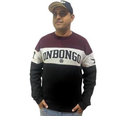 Imagem de Blusa Masculina Onbongo Retilinea Vinho e Preta ON160-Masculino
