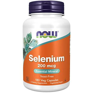 Imagem de NOW Foods Selenio 200 mcg VCaps, 180 ct (180 cápsulas)