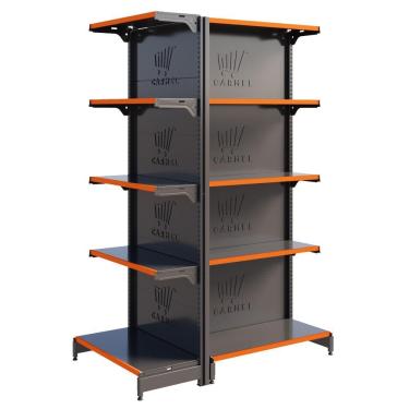 Imagem de Gôndola Fit De Supermercado Centro 1 Ponta E 1 Inicial 1,70m Bandejas Reclinaveis Amapá